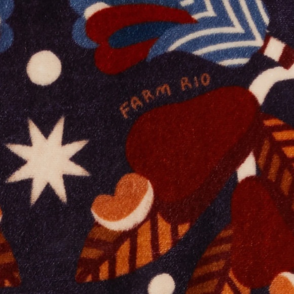 NWT $294 FARM Rio Nature Beauty Belted Minidress in NATURE BEAUTY BLUE! - Picture 6 of 7